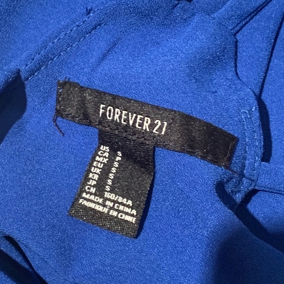 FOREVER 21 cobalt blue dress XS-S - Picture 8 of 8